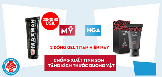 Gel titan bôi to tăng kích thước dương vật